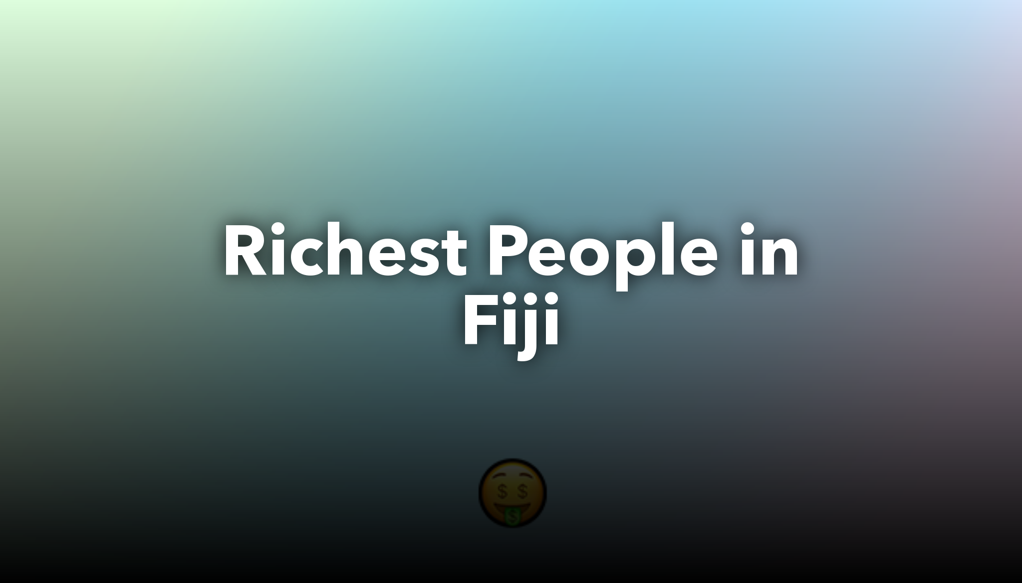 Richest People in Fiji | nichesss